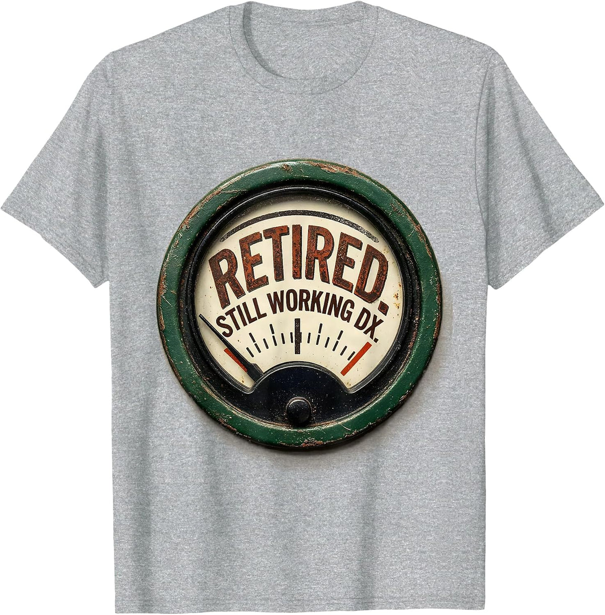 Men's Retired Still Working DX Vintage Ham Radio Operator Hobby T-Shirt - Heather Grey