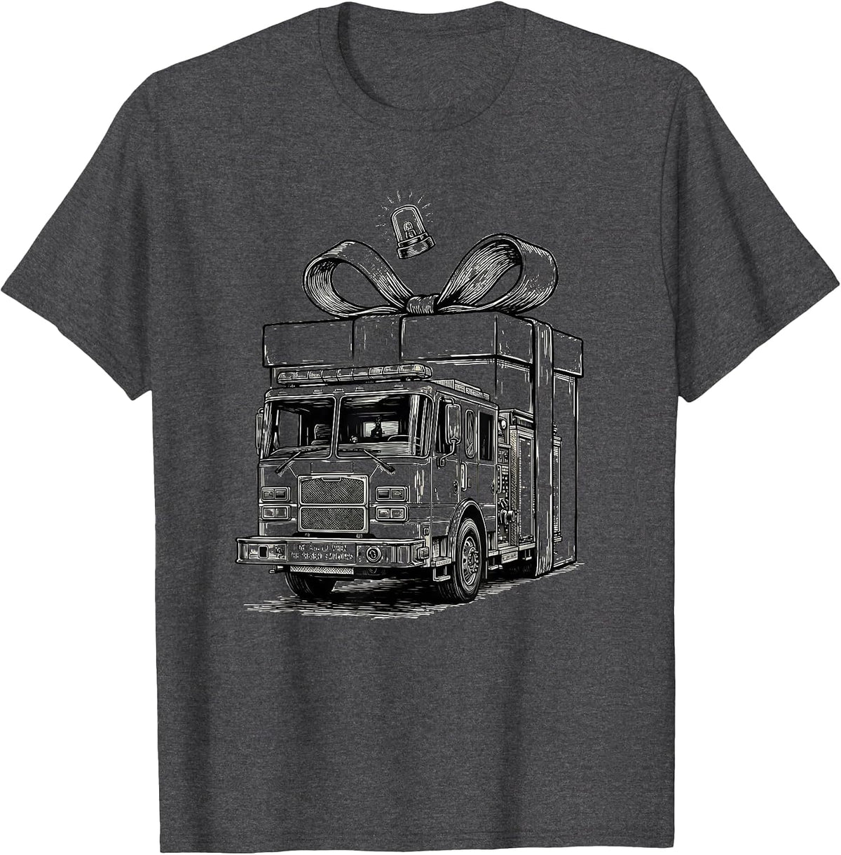 I Get Called When The Present Smolders Funny Firefighter T-Shirt - Dark Heather Grey