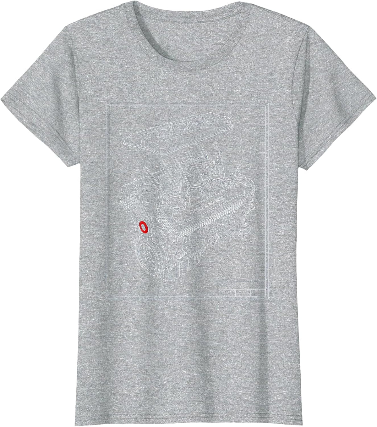 I Still Play With Valves Technical Blueprint Mechanic Engine T-Shirt - Heather Grey