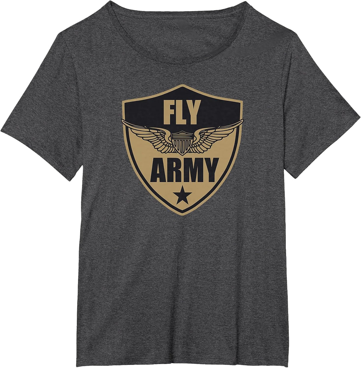 Fly Army T-Shirt - Dark Heather Grey
