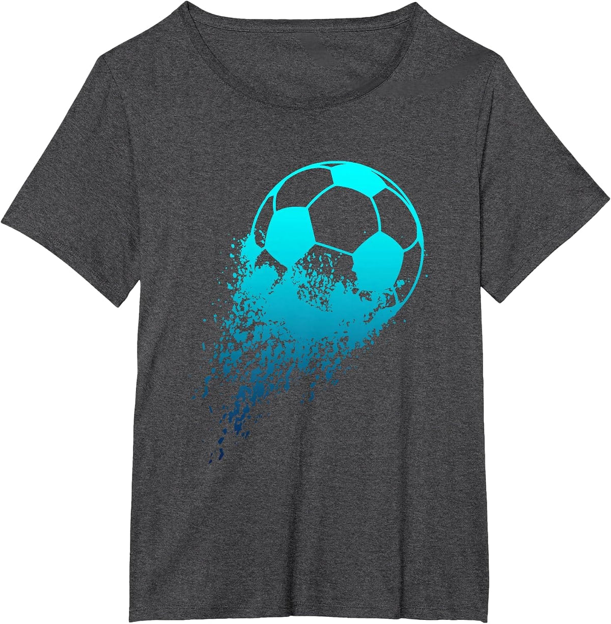 Soccer Player Sport Vintage Men Boys Soccer Ball T-Shirt - Dark Heather Grey