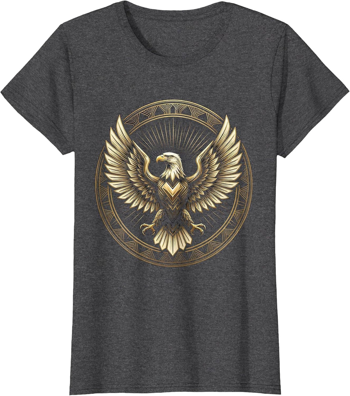 Women's Bold Eagle in Flight 21st Birthday Graphic T-Shirt - Dark Heather Grey