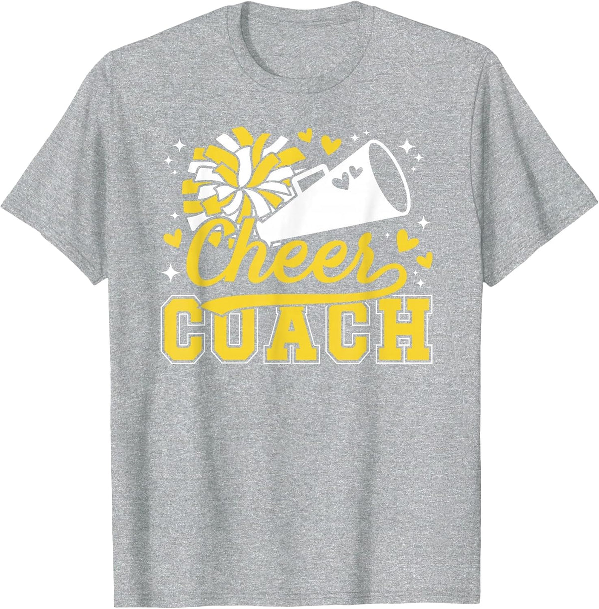 Cheer Coach Cheerleading Coach Appreciation T-Shirt - Heather Grey
