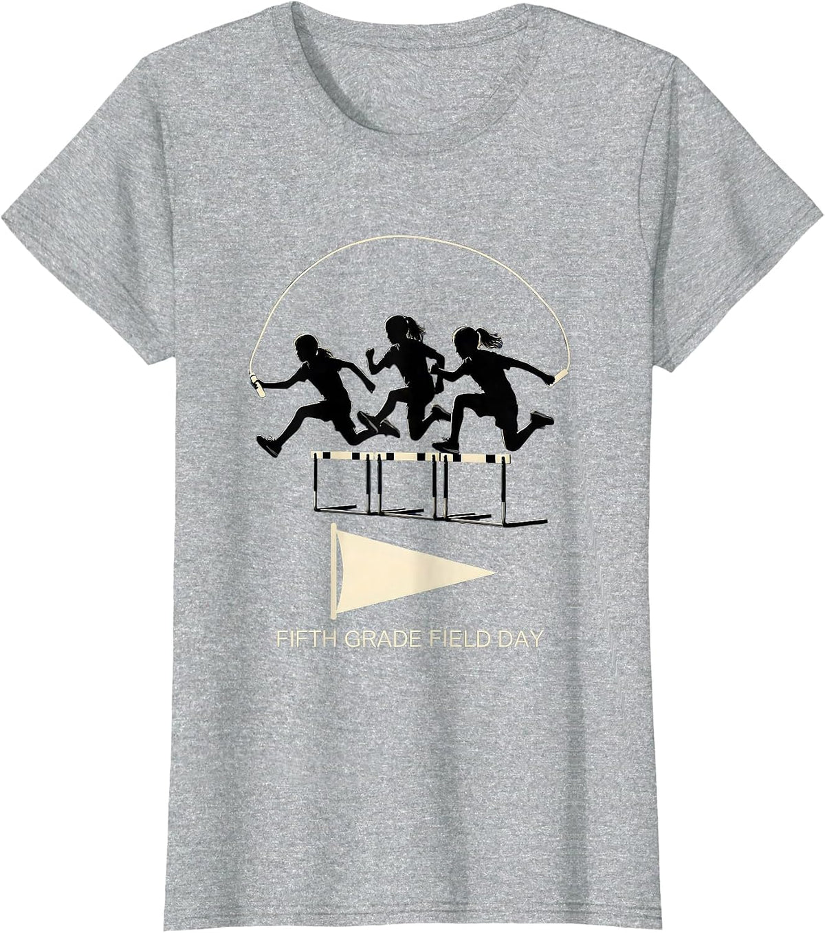 Women's Fifth Grade Field Day Team Spirit School Teacher Student T-Shirt - Heather Grey