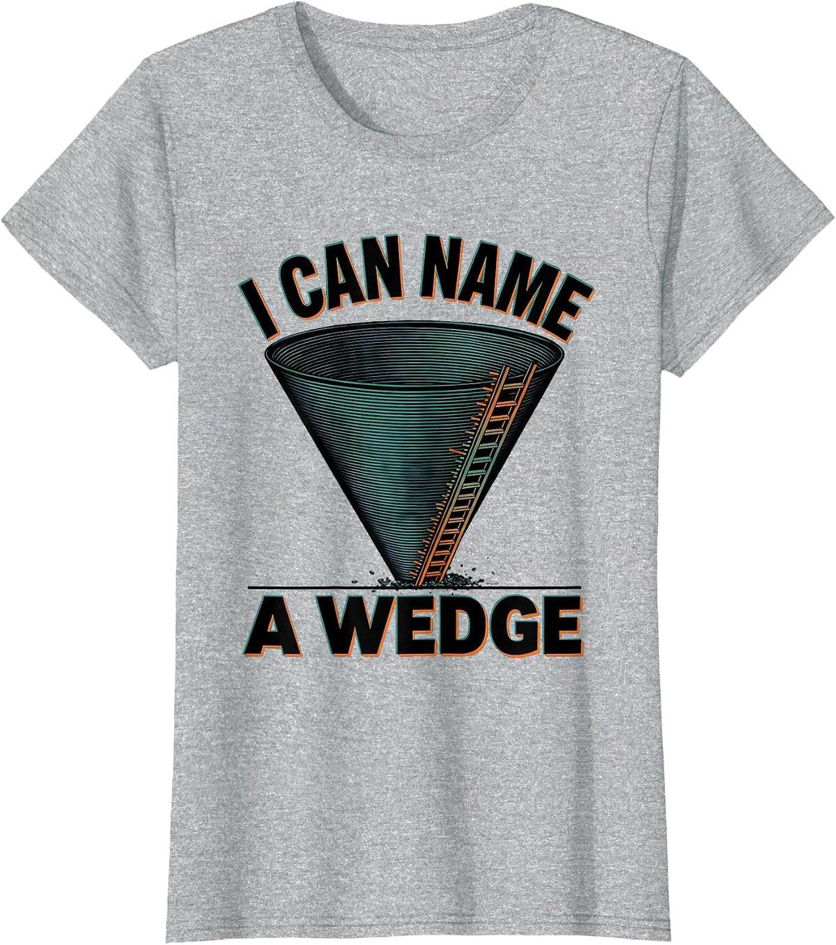 Women's I Can Name A Wedge Funny Tornado Storm Chaser Meteorology T-Shirt - Heather Grey