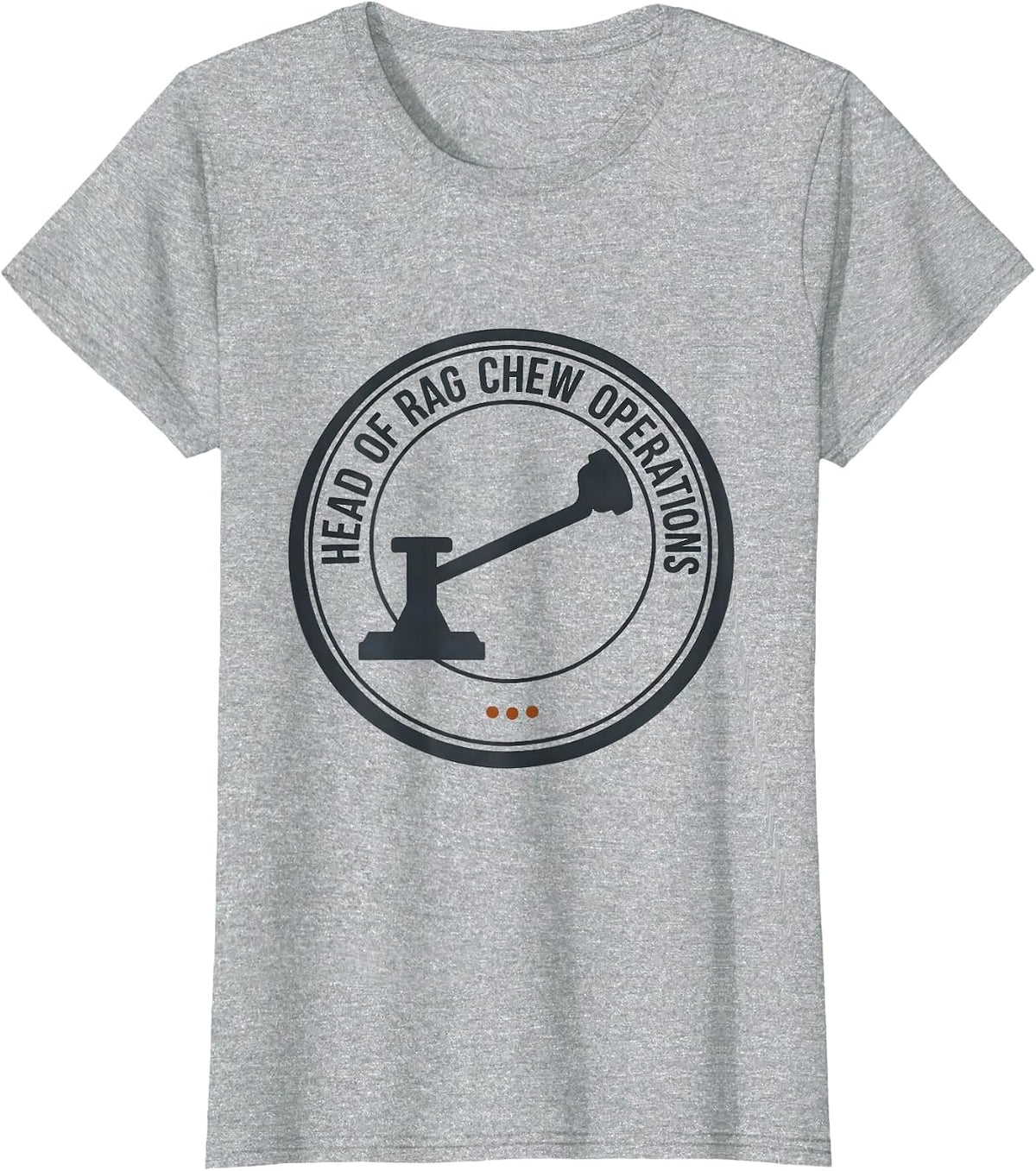 Women's Head Of Rag Chew Operations Funny Ham Radio Operator Humor T-Shirt - Heather Grey