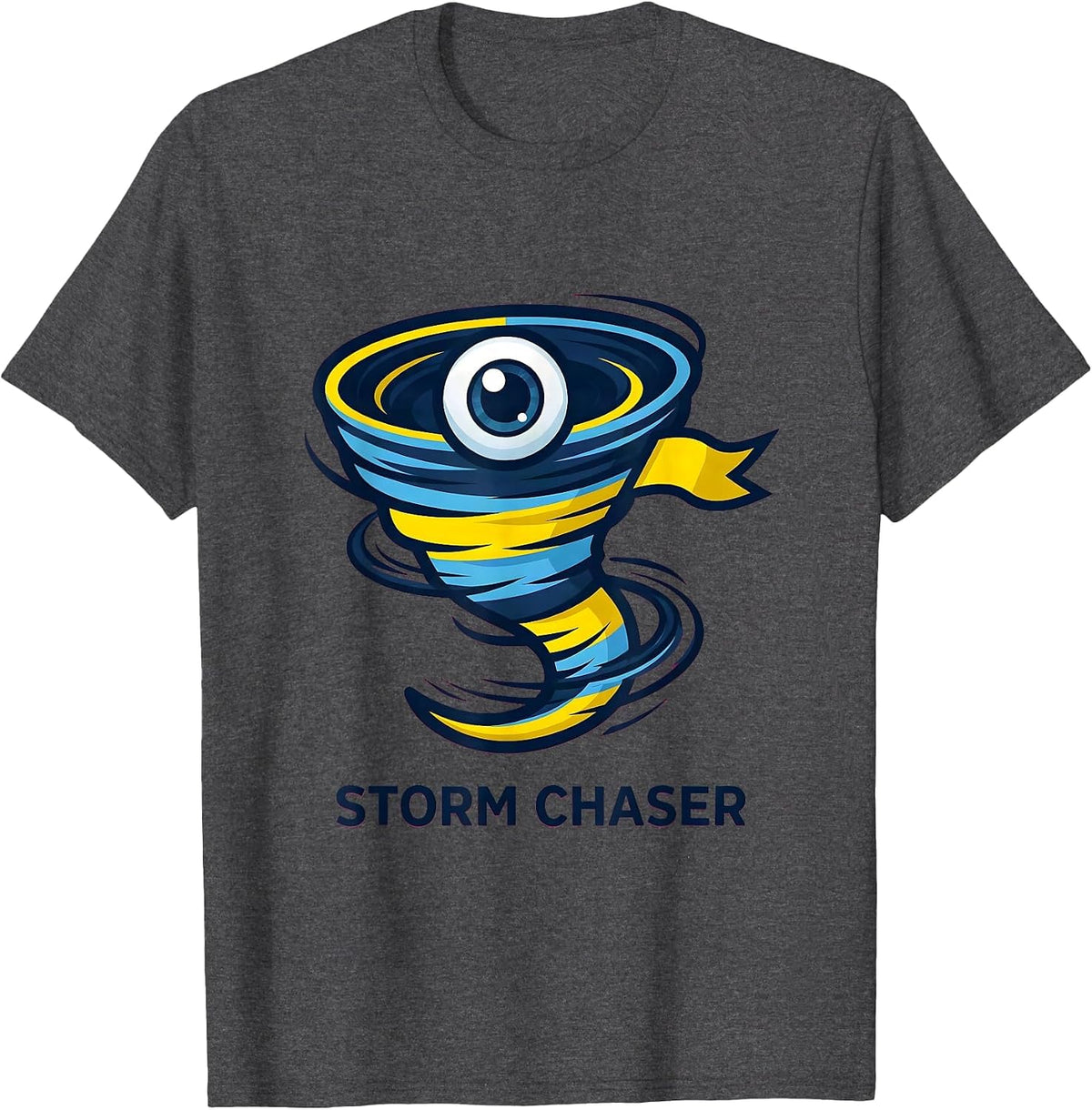 Storm Chaser Meteorologist Tornado Chaser Weather Enthusiast T-Shirt - Dark Heather Grey