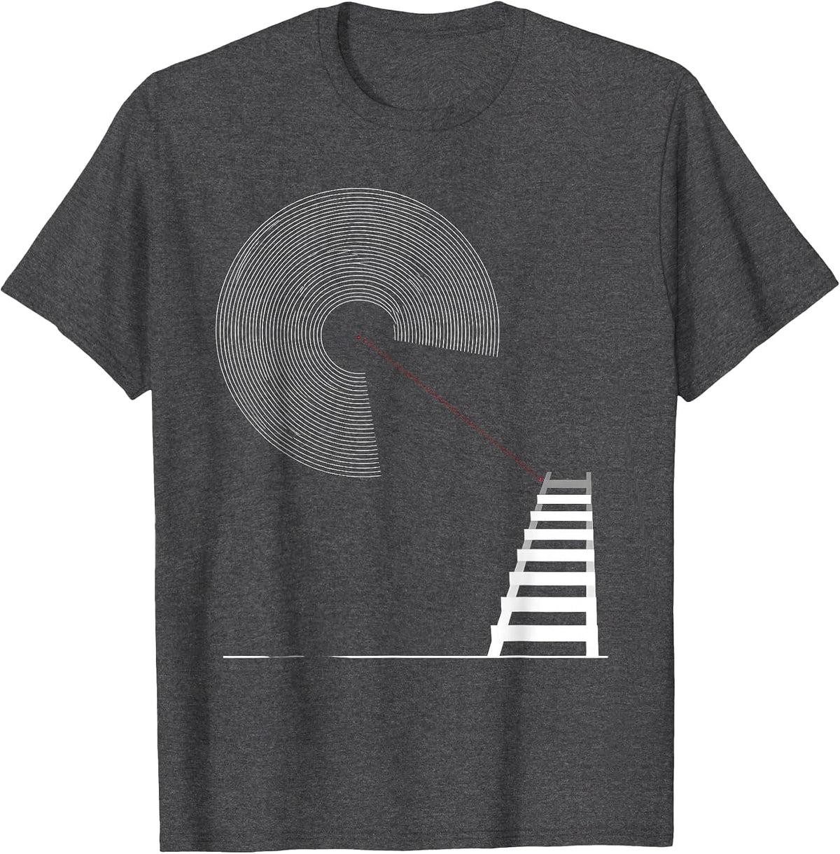Concentric Arcs Storm Chaser Tornado Meteorologist T-Shirt - Dark Heather Grey