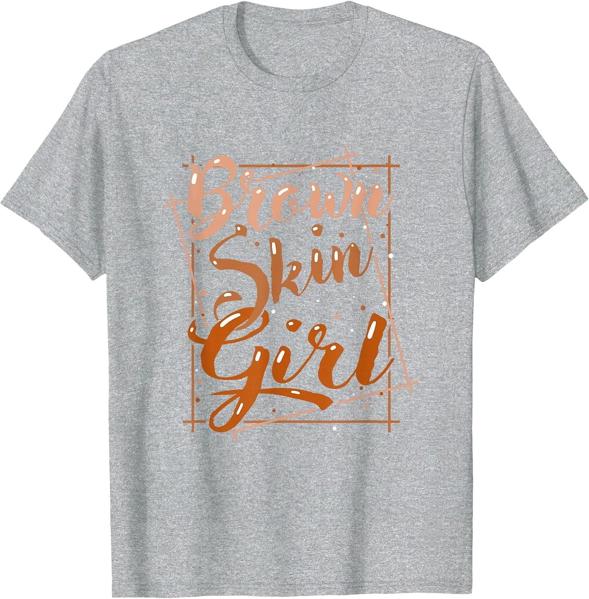 Brown Skin Girl Black Melanin Queen Magic Juneteenth Women T-Shirt - Heather Grey