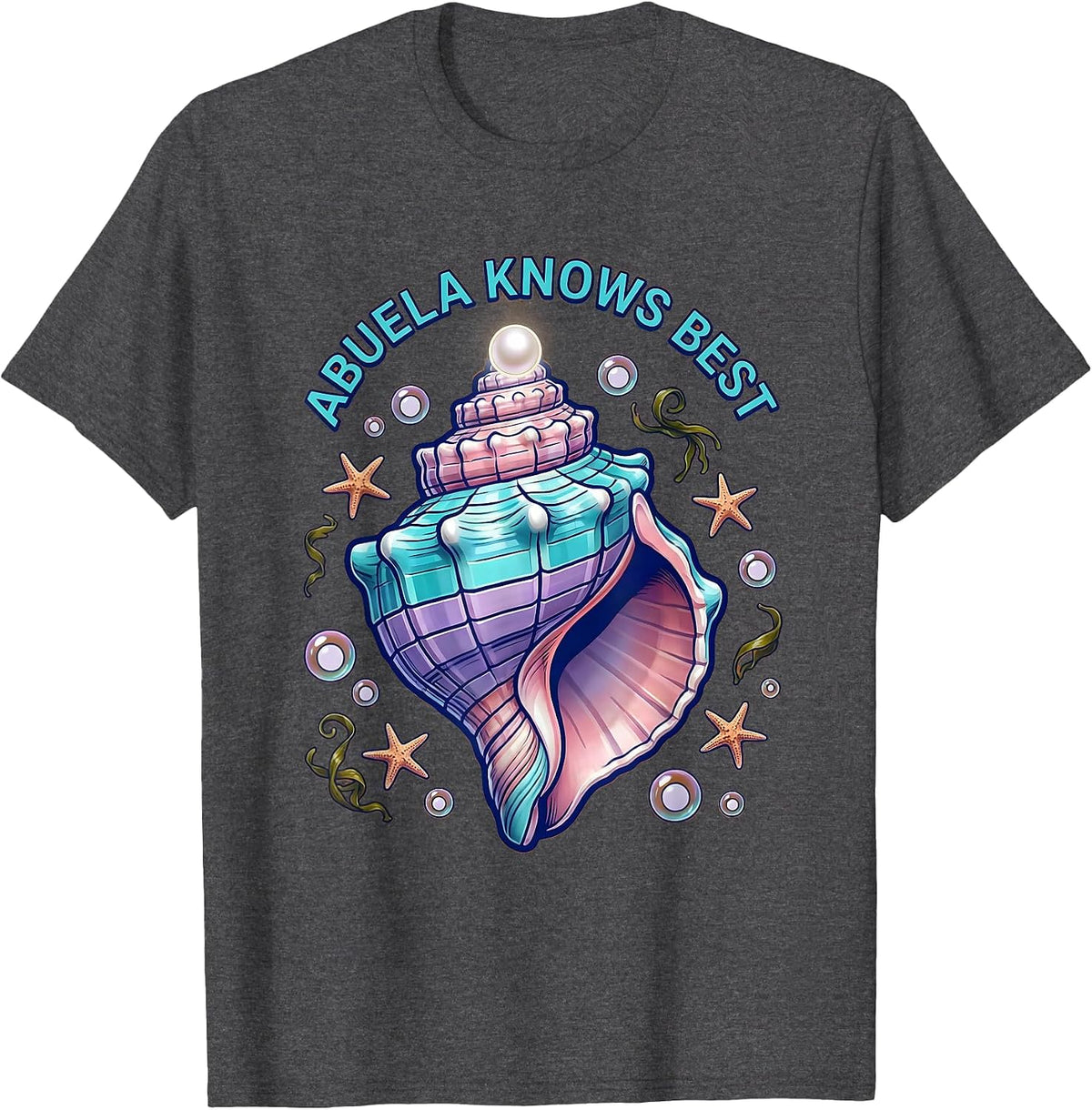 Men's Abuela Knows Best Mexican Heritage Design T-Shirt - Dark Heather Grey