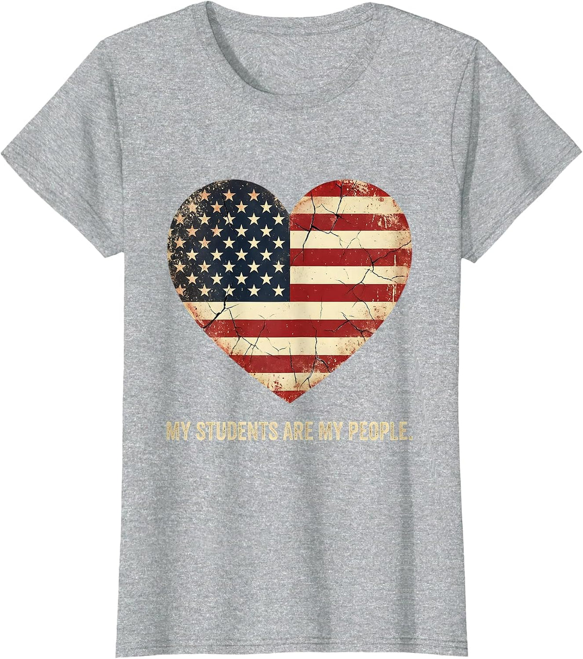 My Students Are My People Fifth Grade Teacher T-Shirt - Heather Grey