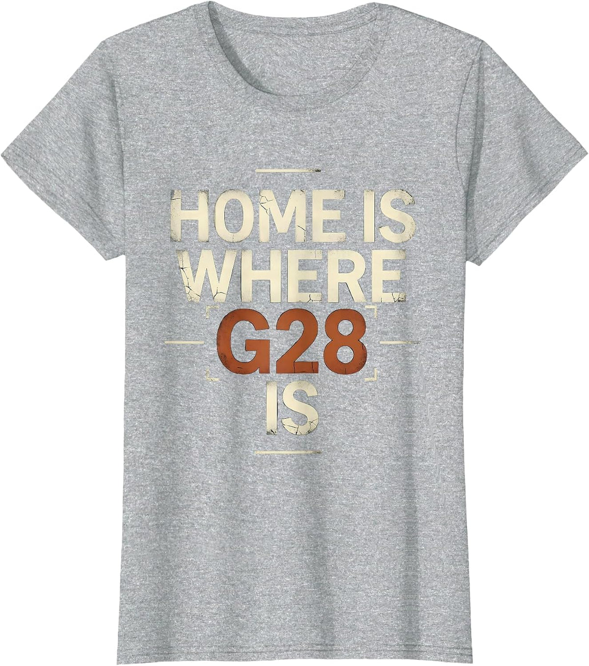 Home Is Where G28 Is Funny CNC Machinist Gift Vintage T-Shirt - Heather Grey