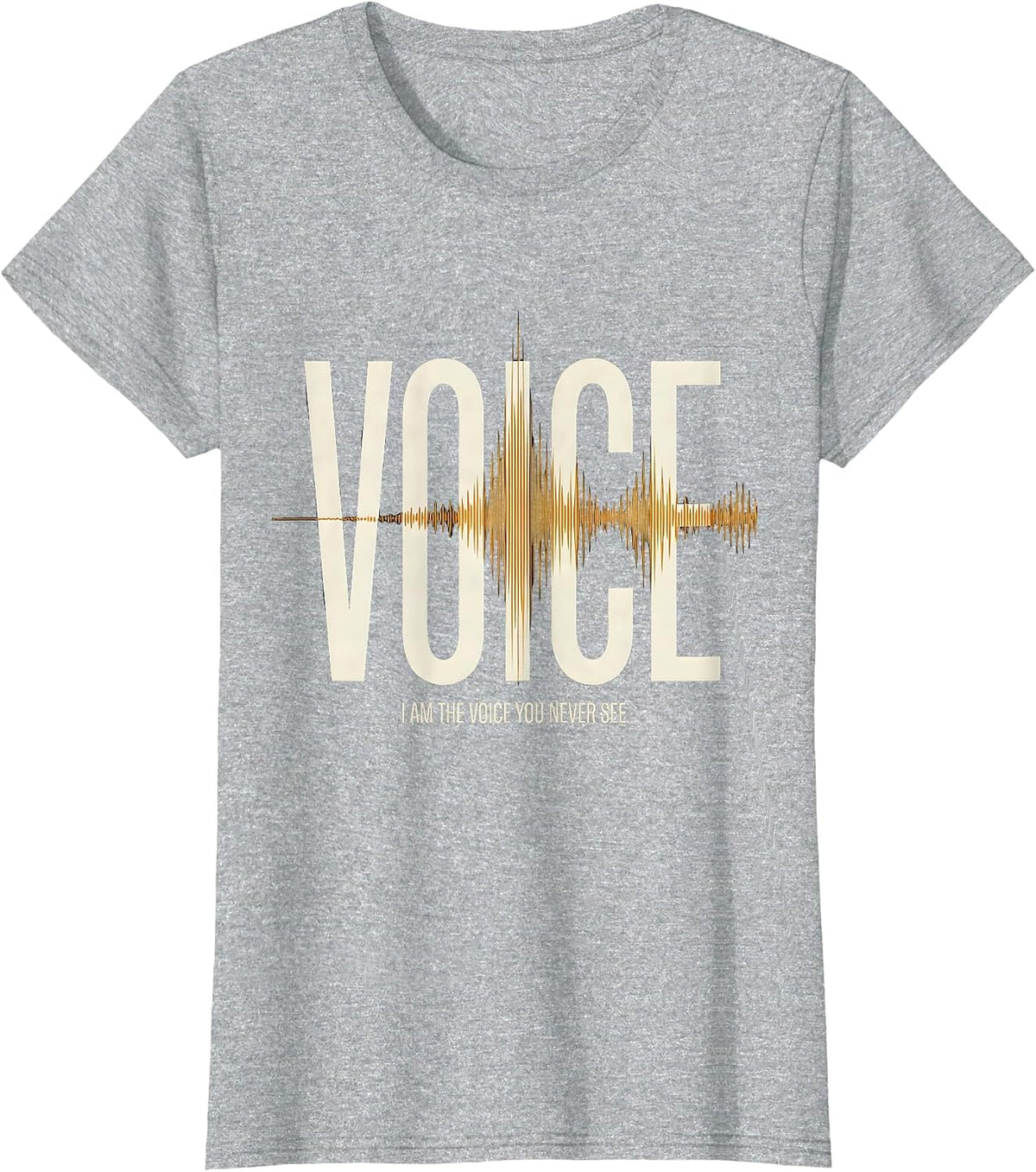 I Am The Voice You Never See Funny EMS Paramedic EMT Gift T-Shirt - Heather Grey