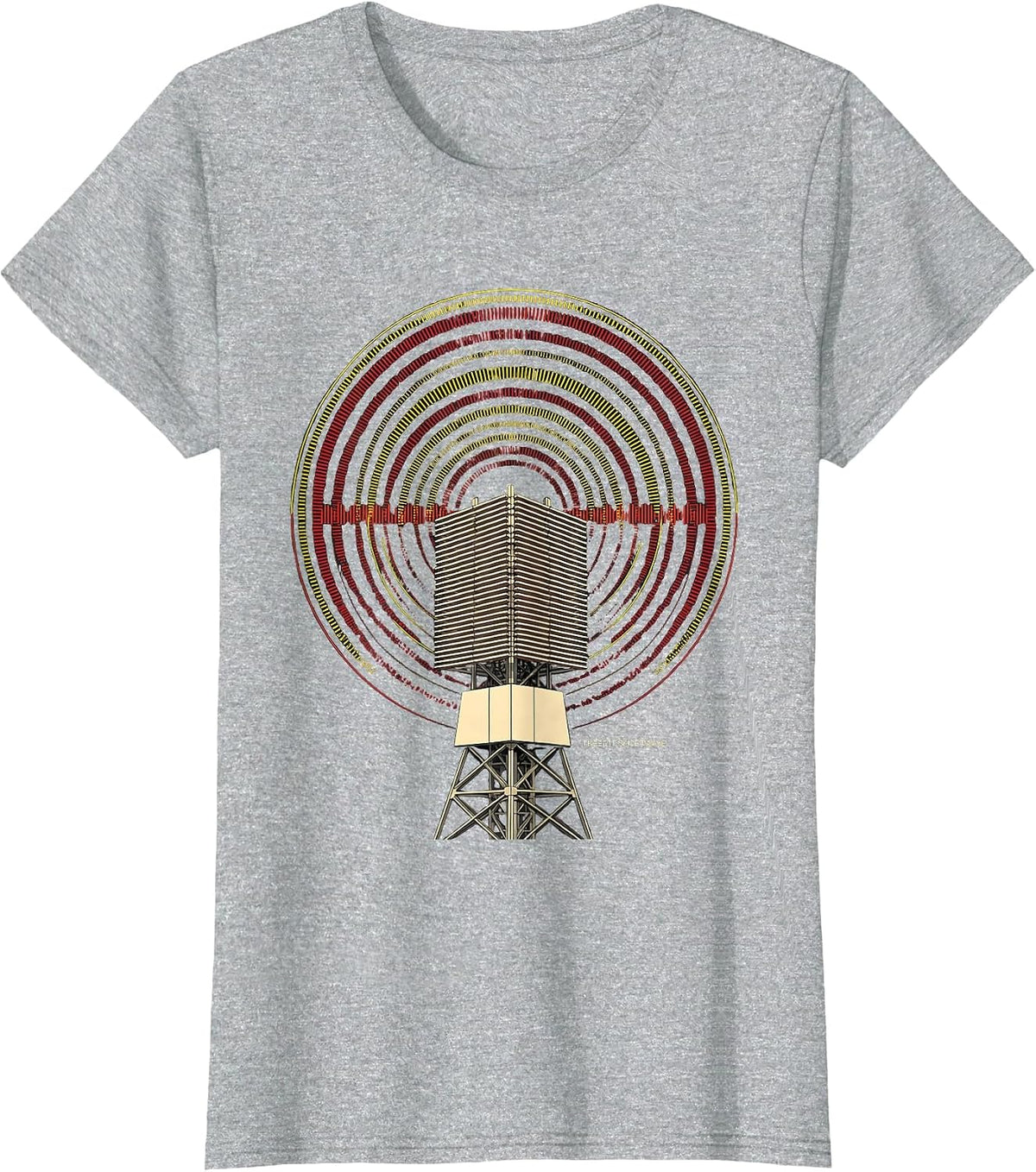 Women's I Keep It Shortwave Geometric Ham Radio Operator Humor T-Shirt - Heather Grey