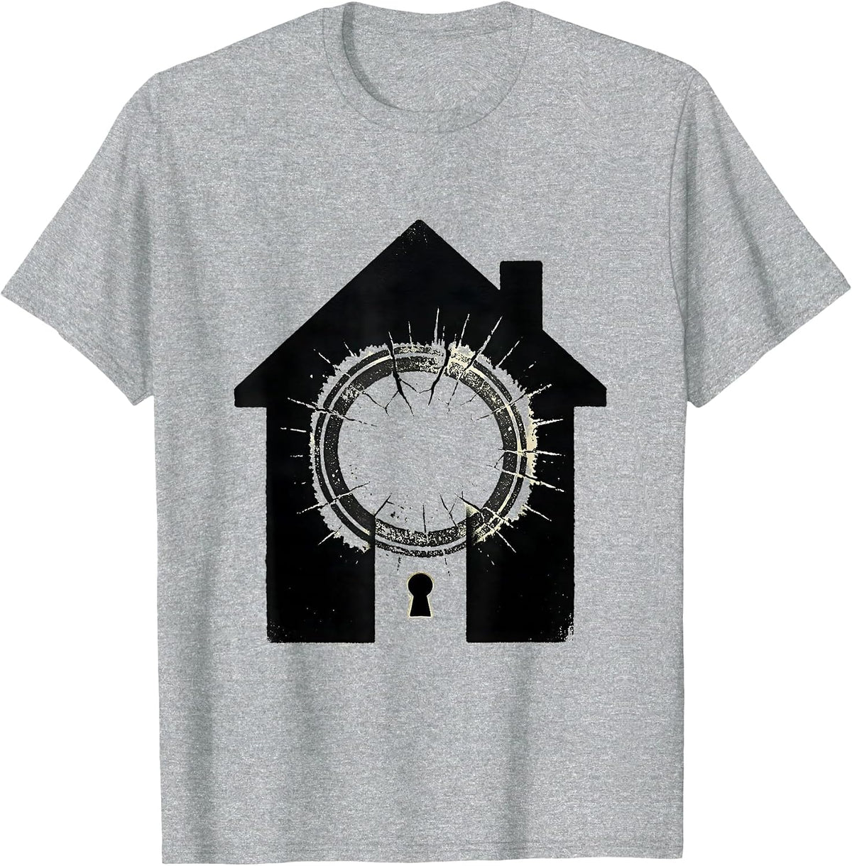 Men's Stamp on Door Realtor Humor Real Estate Agent Gift T-Shirt - Heather Grey