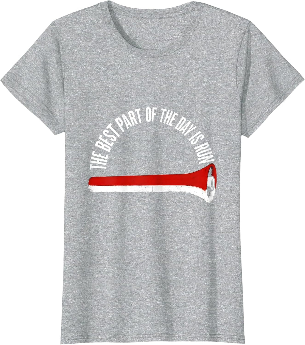 The Best Part Of The Day Is Run Funny PE Teacher T-Shirt - Heather Grey
