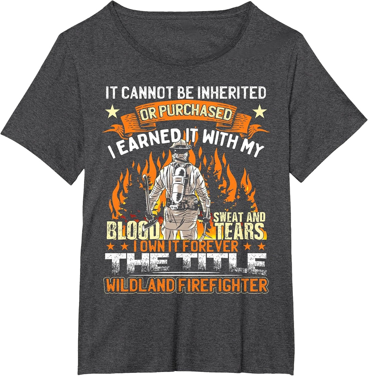Wildland Firefighter T-Shirt - Dark Heather Grey