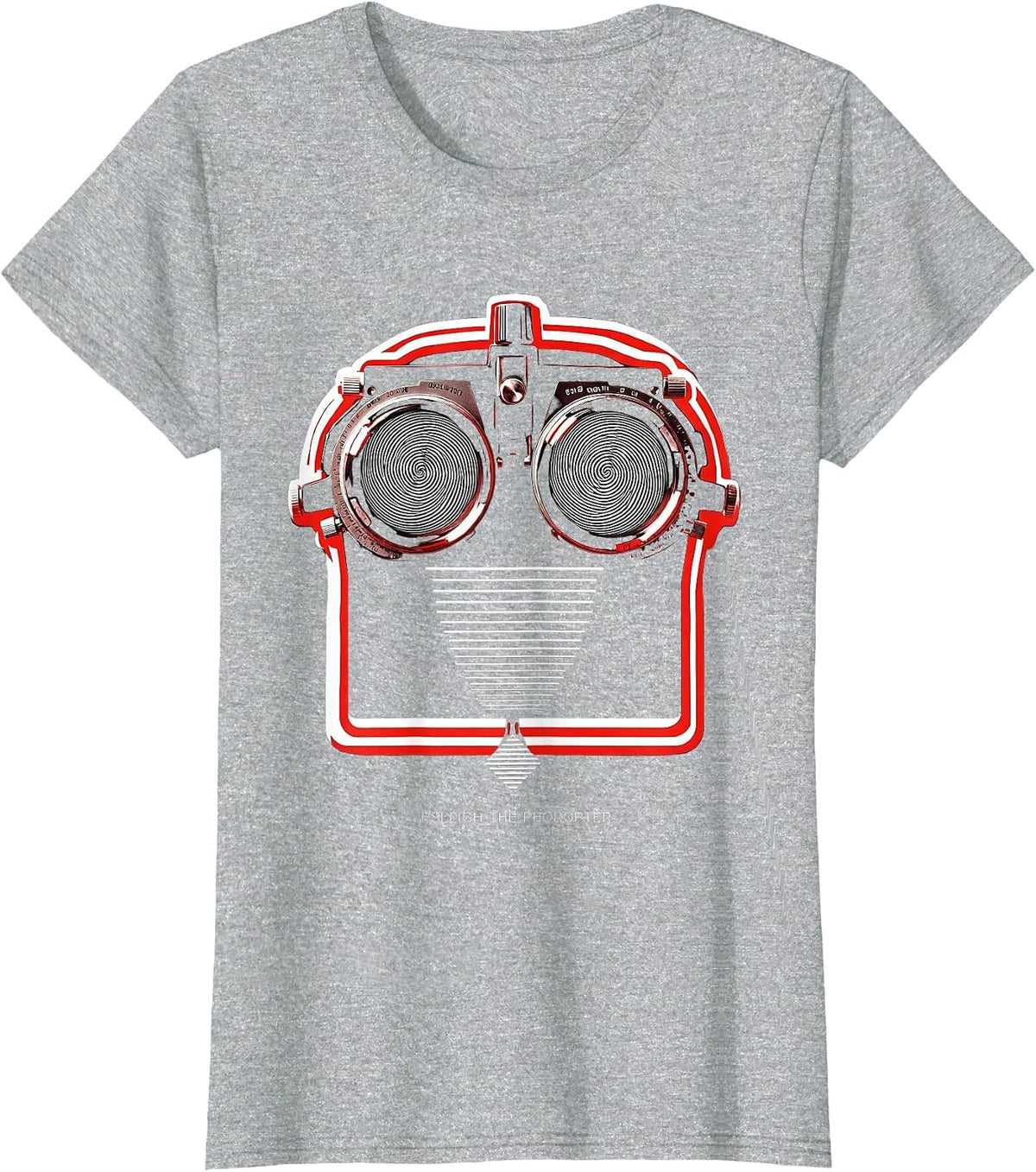 I Sleigh The Phoropter Funny Optometrist Eye Doctor Gift T-Shirt - Heather Grey