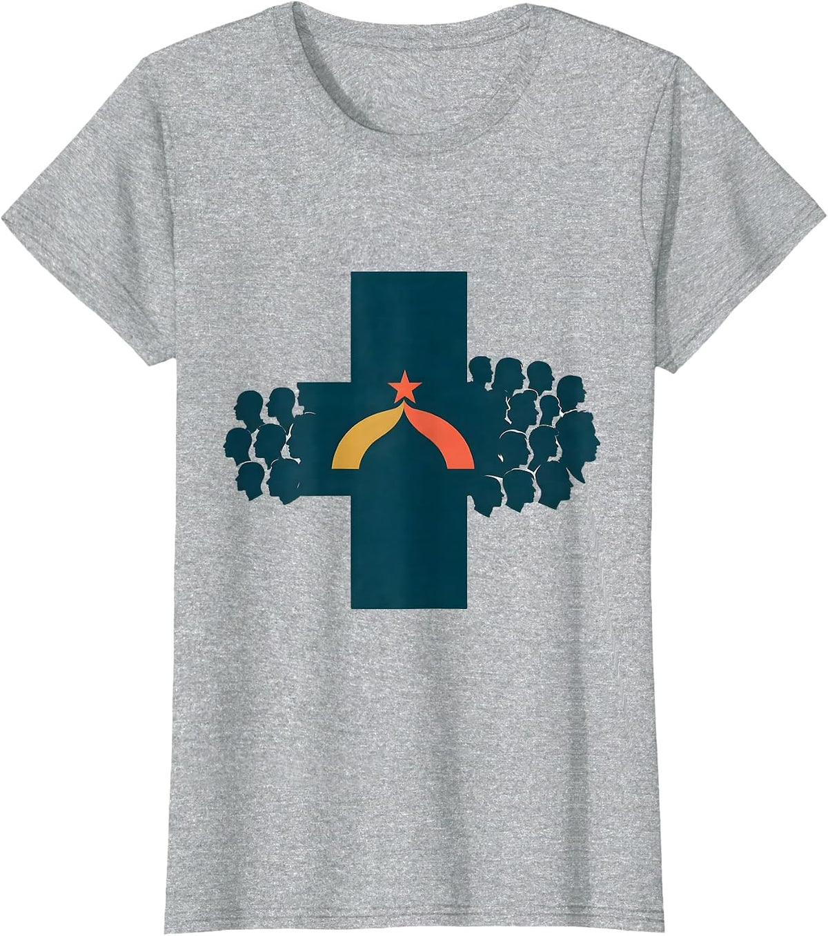 Equality Greater Than Division Juneteenth Crowd Symbol T-Shirt - Heather Grey