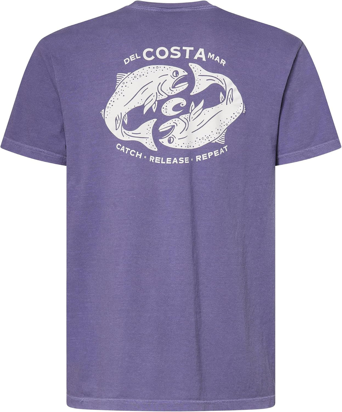 Costa Del Mar Men's Catch Release Repeat T-Shirt - Washed Amethyst