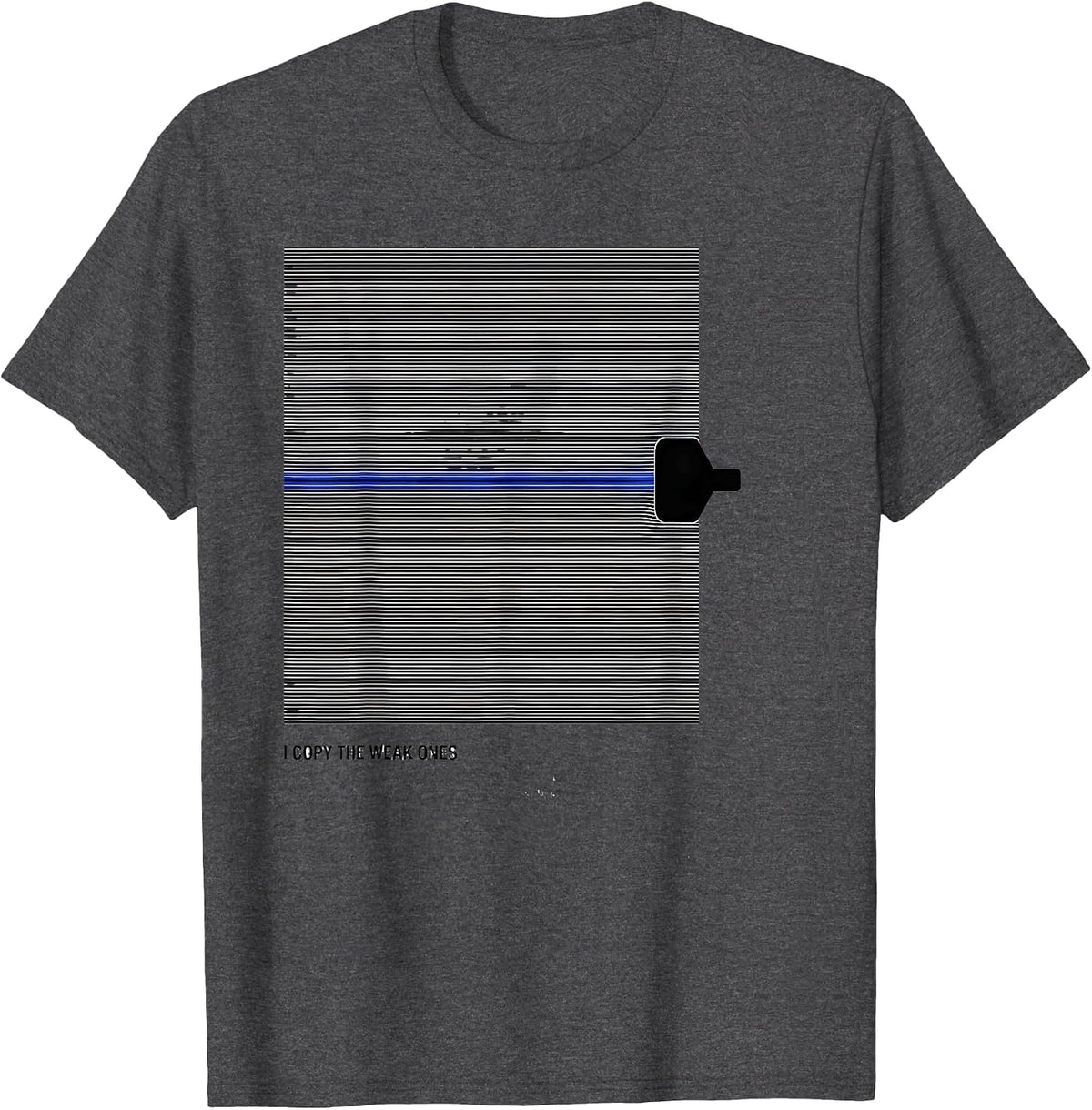 I Copy The Weak Ones Funny Ham Radio Operator Hobby Humor T-Shirt - Dark Heather Grey