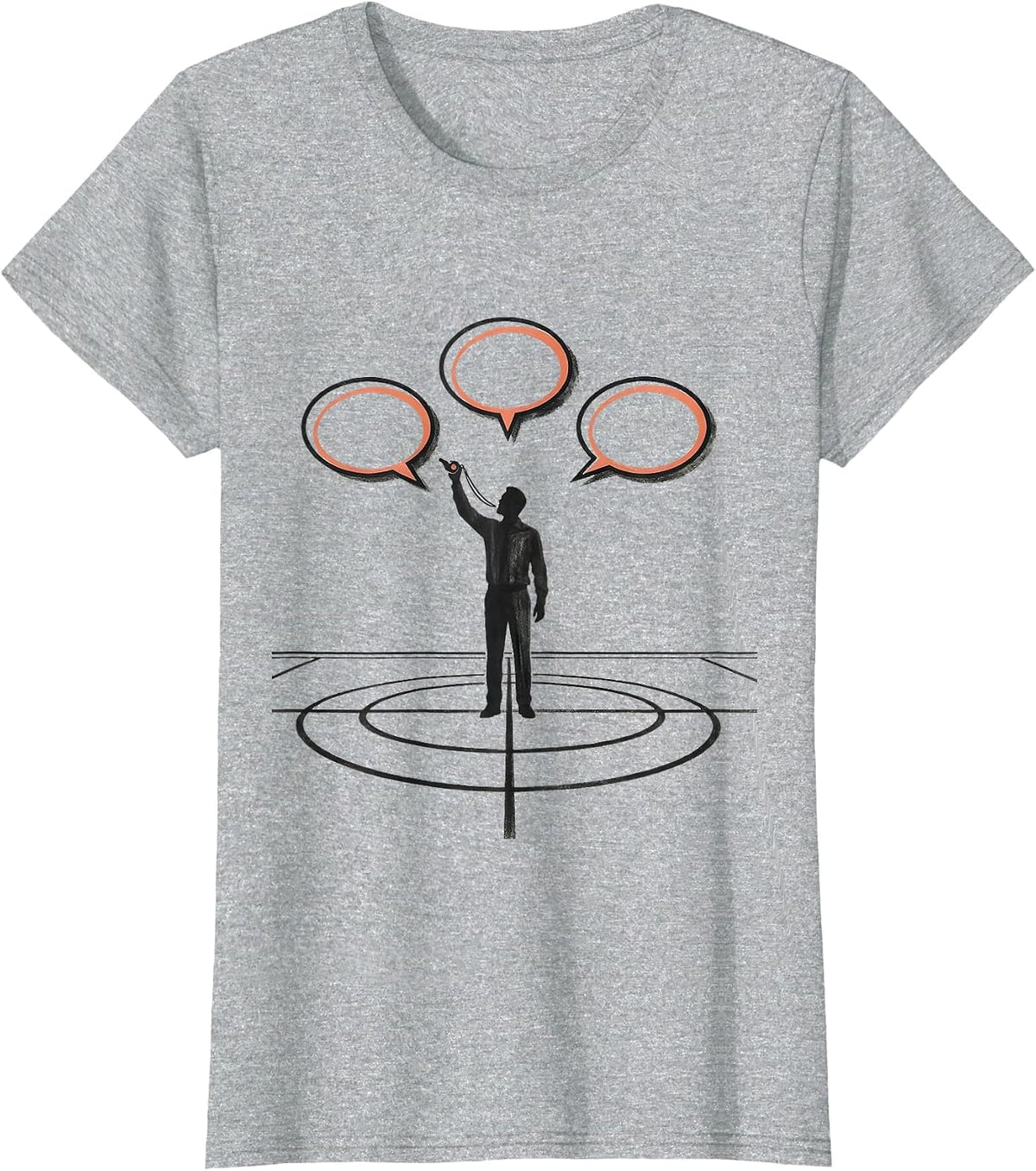PE Teacher Gym Whistle Back To School Staff T-Shirt - Heather Grey