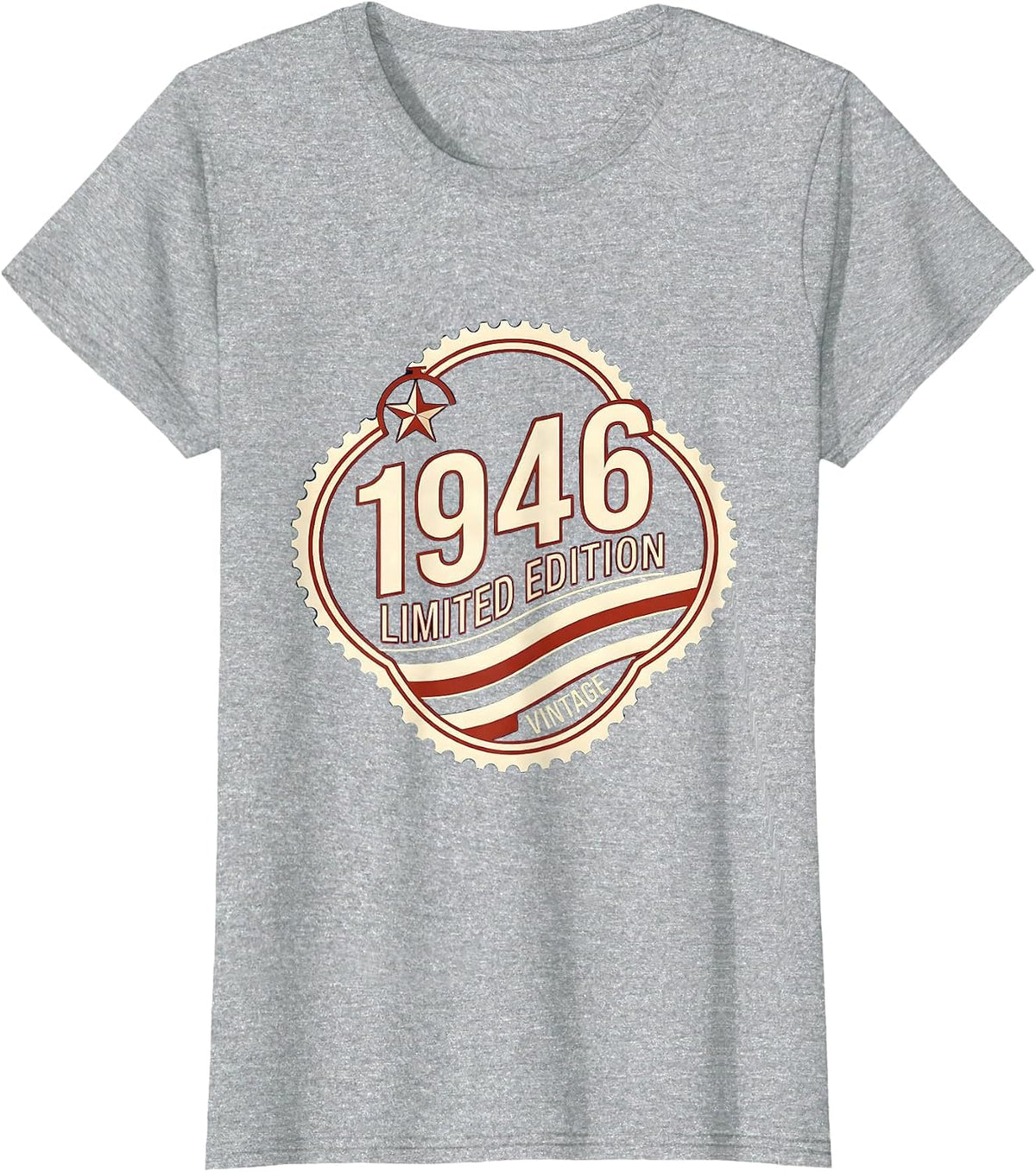 Vintage 1946 Limited Edition Stamp 80th Birthday Gift Men T-Shirt - Heather Grey