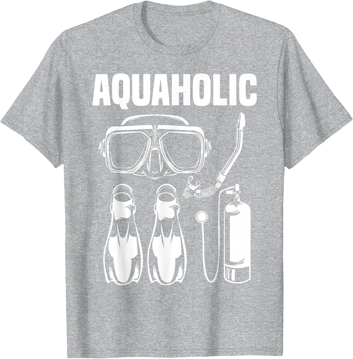 Cool Scuba Diving Themed Design for Men Women Scuba Dive T-Shirt - Heather Grey