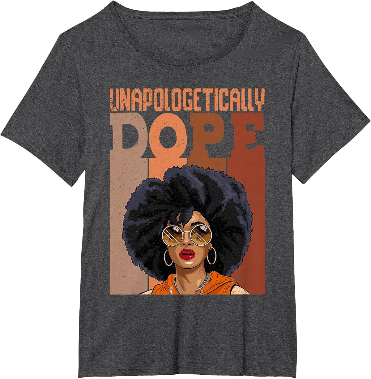 Black Women Unapologetically-Dope Juneteenth Black History T-Shirt - Dark Heather Grey