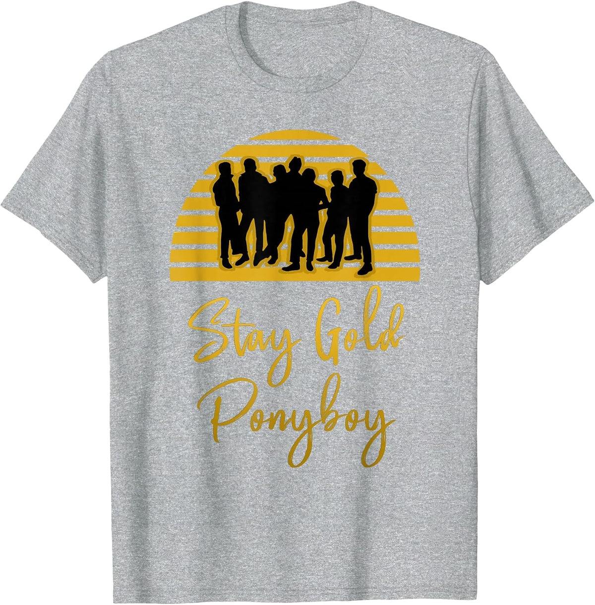 Stay Gold Ponyboy Vintage Classic 80s 70s T-Shirt - Heather Grey