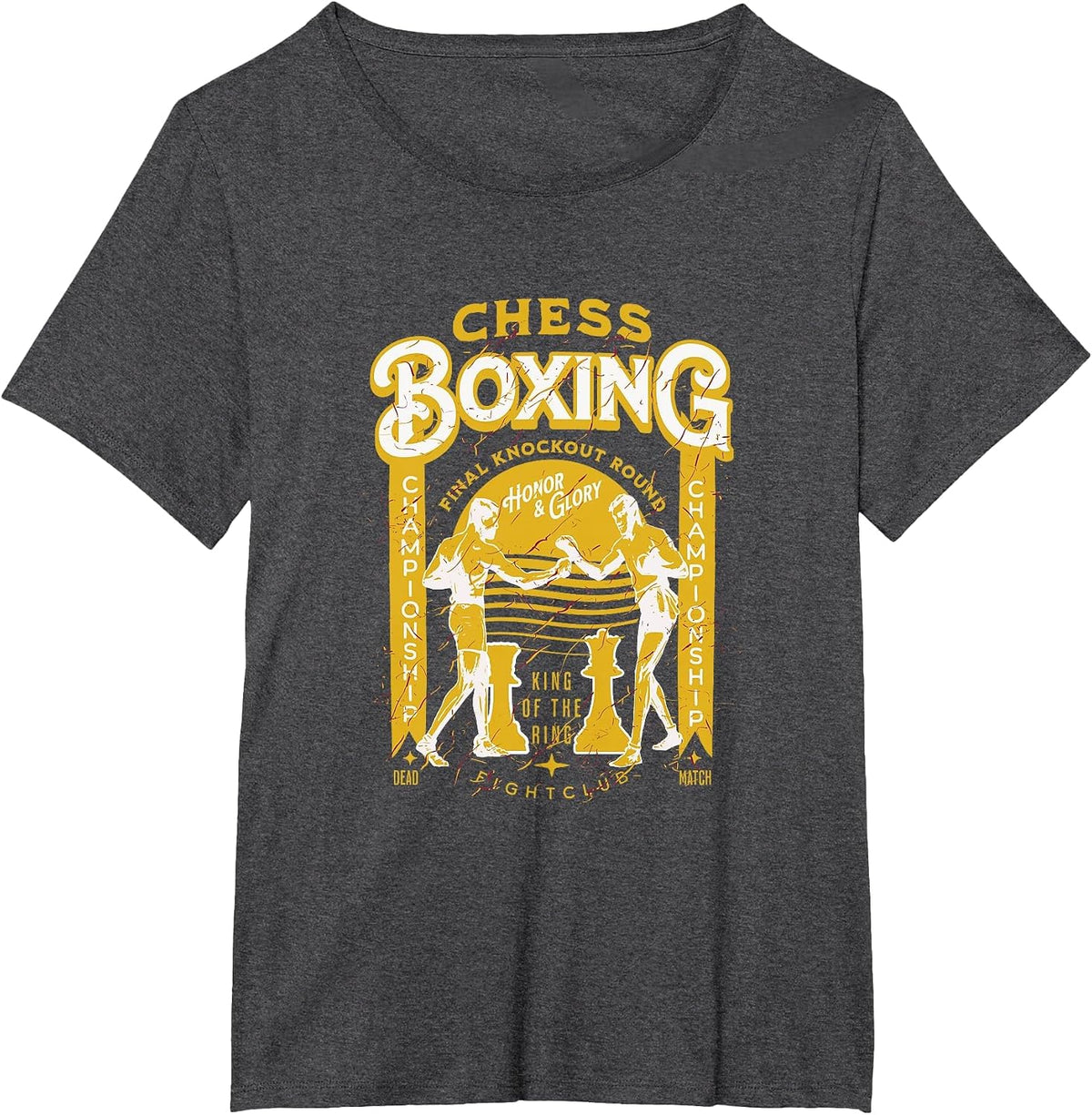 Chess Boxing T-Shirt - Dark Heather Grey