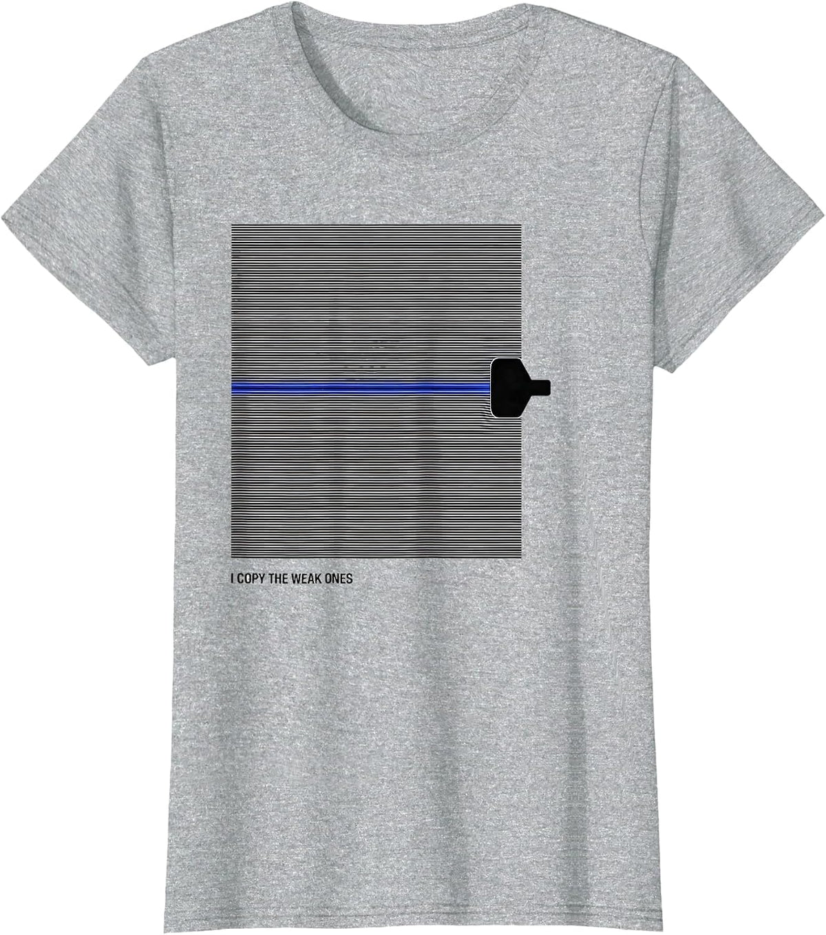 I Copy The Weak Ones Funny Ham Radio Operator Hobby Humor T-Shirt - Heather Grey
