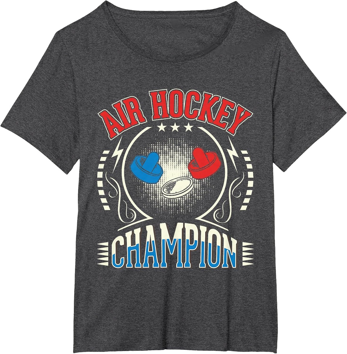 Air Hockey Champion T-Shirt - Dark Heather Grey