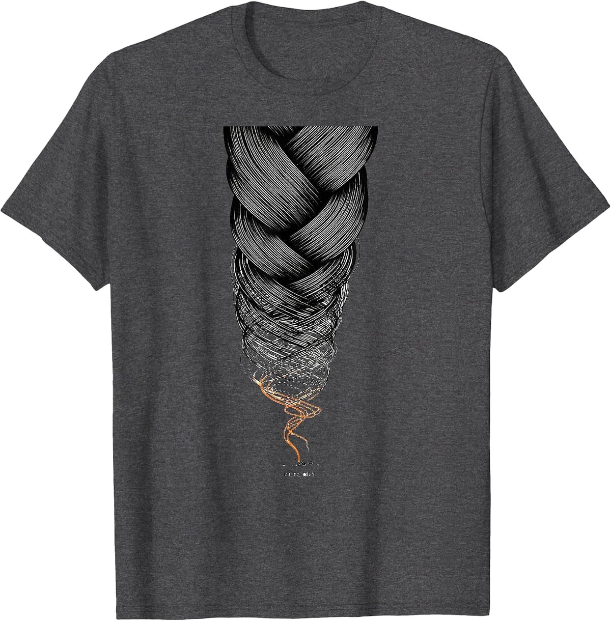 Men's Rope Out Funny Storm Chaser Tornado Meteorology Humor T-Shirt - Dark Heather Grey