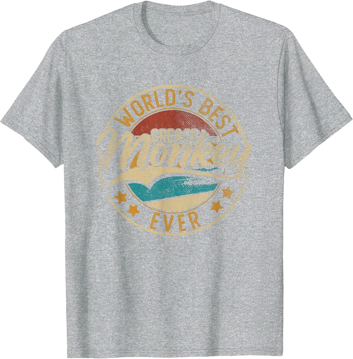 Worlds Best Grease Monkey | Mechanic T-Shirt - Heather Grey