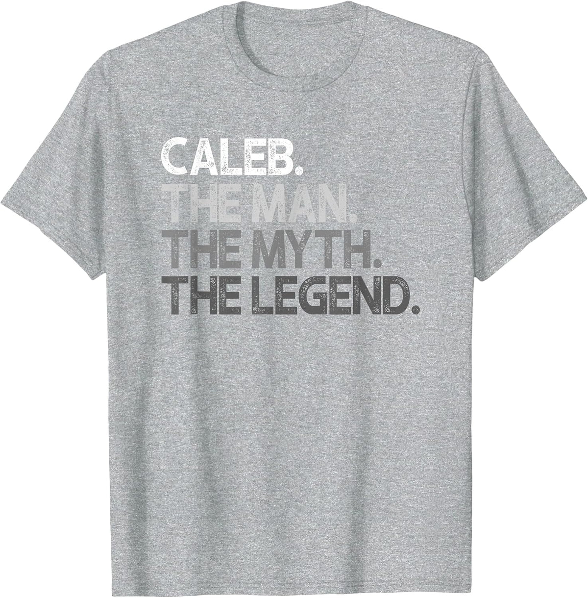 Caleb Design: The Man Myth Legend T-Shirt - Heather Grey