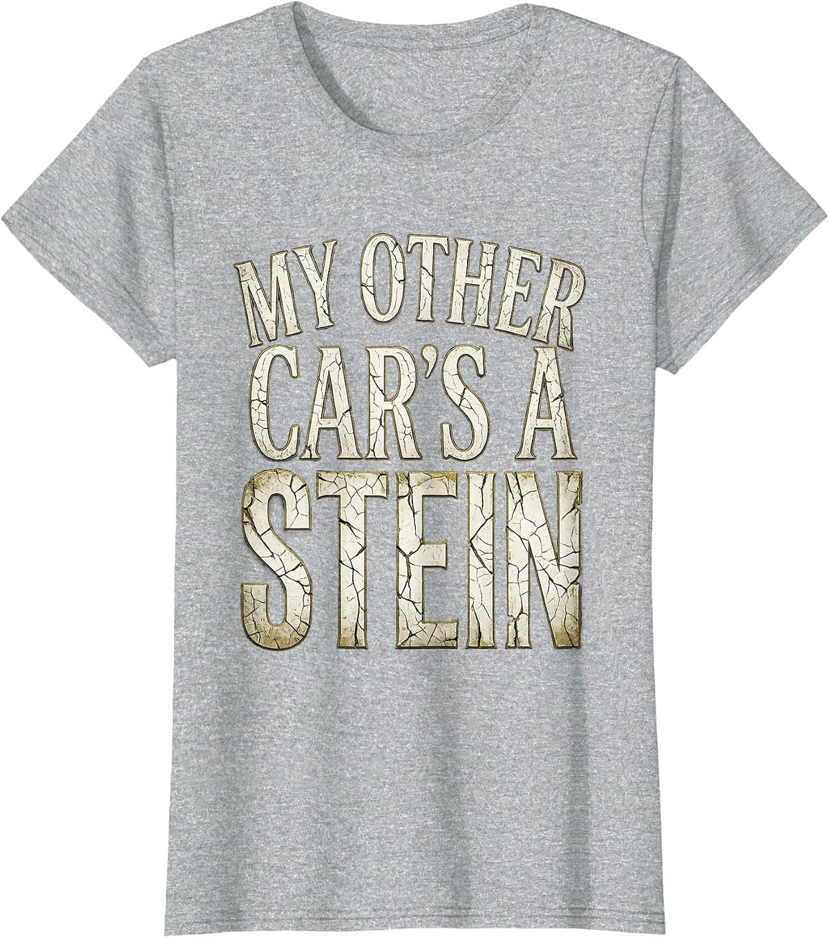 Women's My Other Car's a Stein Oktoberfest Design T-Shirt - Heather Grey