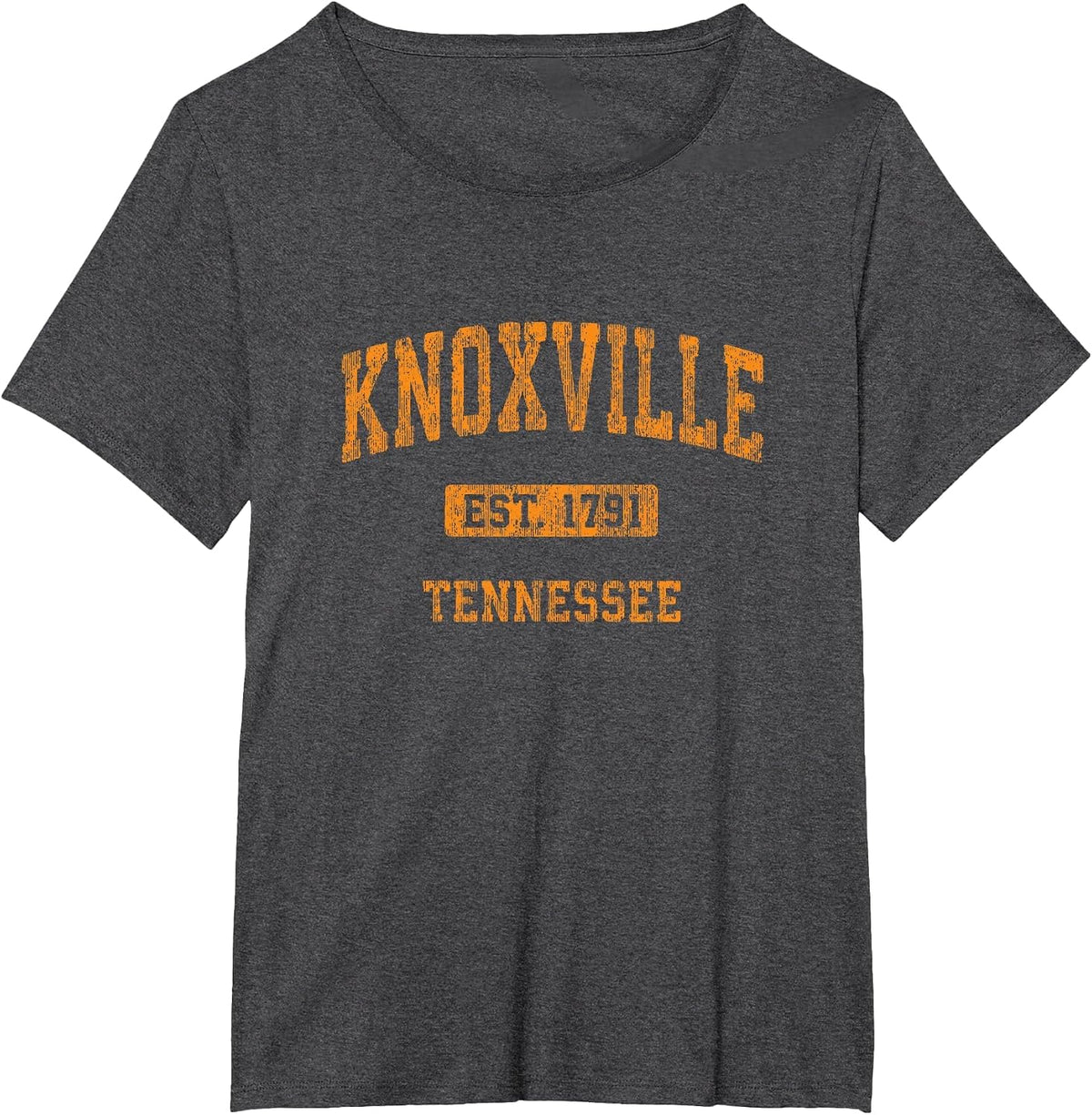 Knoxville Tennessee TN Vintage Athletic Sports Design T-Shirt - Dark Heather Grey