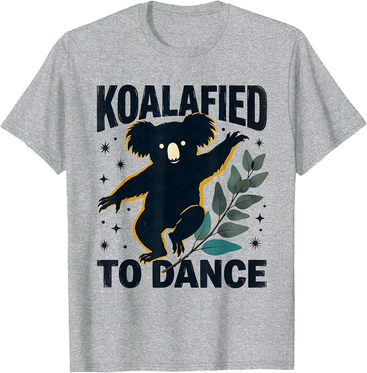 Men's Koalafied To Dance Midcentury Modern Funny Koala Lover Gift T-Shirt - Heather Grey