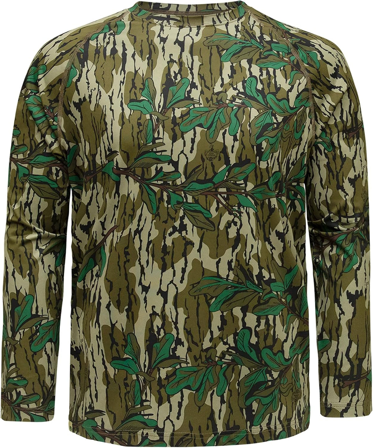 Mossy Oak Tibbee Flex Men's Long Sleeve Camo Hunting Shirts - Greenleaf