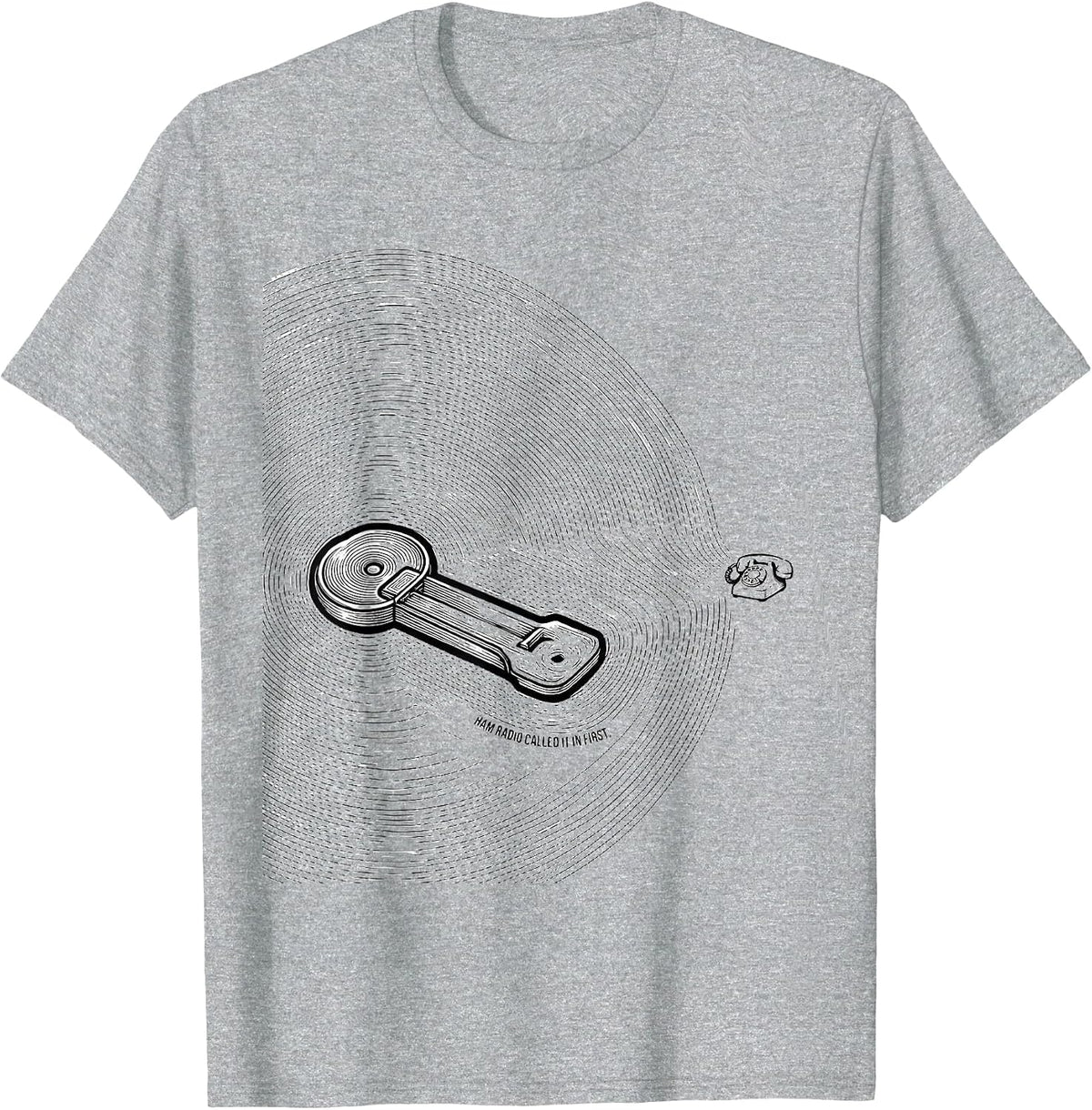 Men's Ham Radio Called It In First Funny Ham Operator Humor T-Shirt - Heather Grey