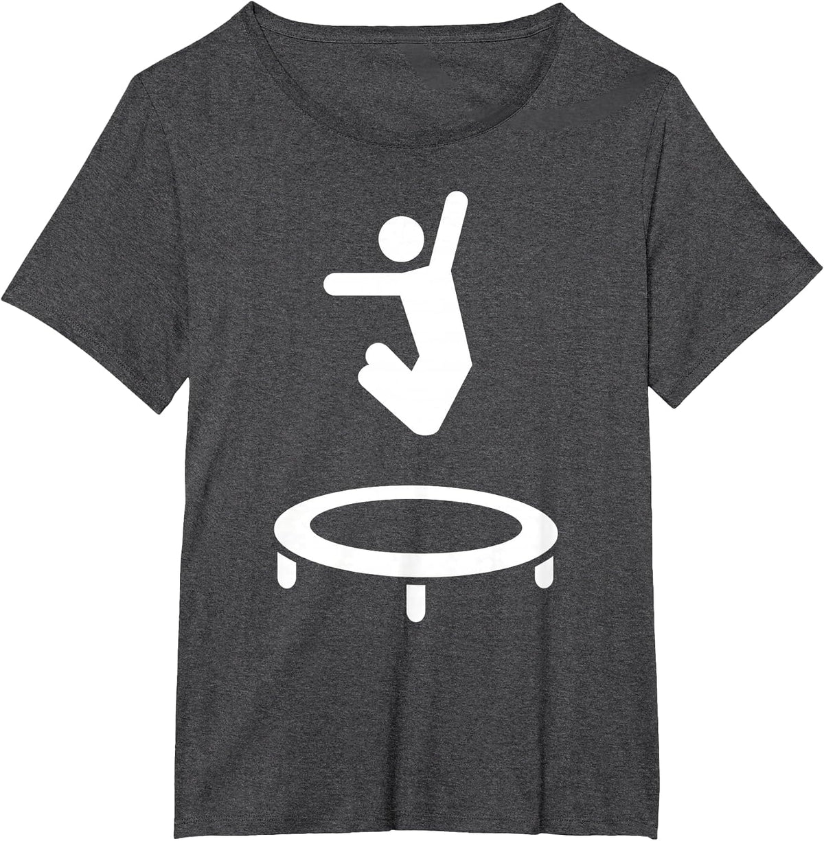 Trampoline Symbol T-Shirt T-Shirt - Dark Heather Grey