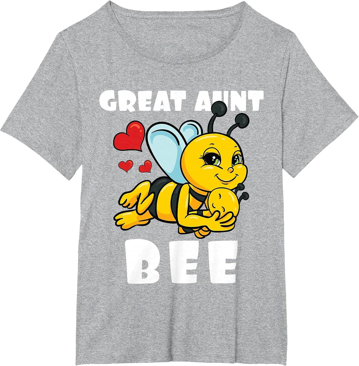 Great Aunt Bee Lover Matching Family Outfit Baby Reveal T-Shirt - Heather Grey