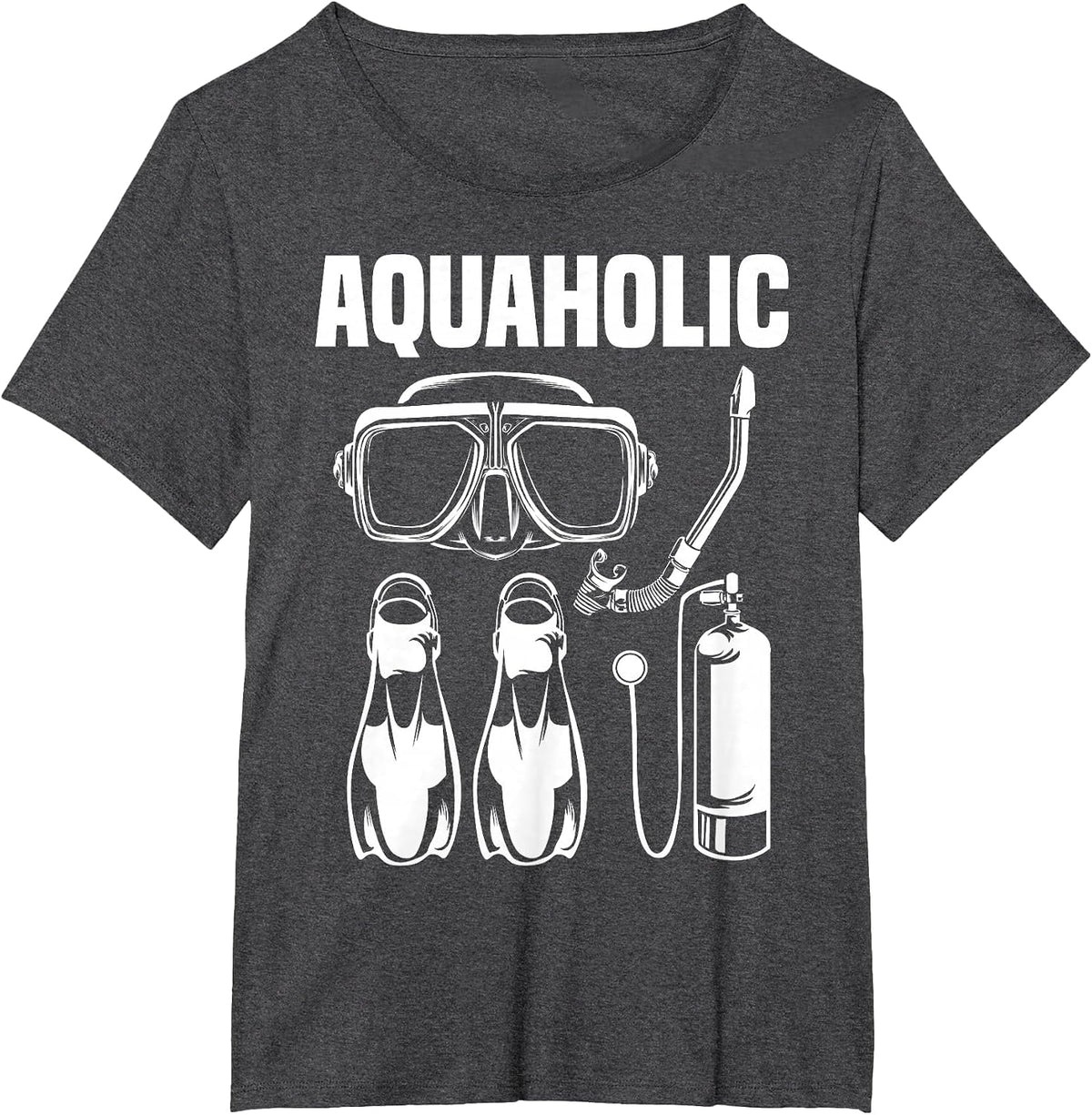 Cool Scuba Diving Themed Design for Men Women Scuba Dive T-Shirt - Dark Heather Grey