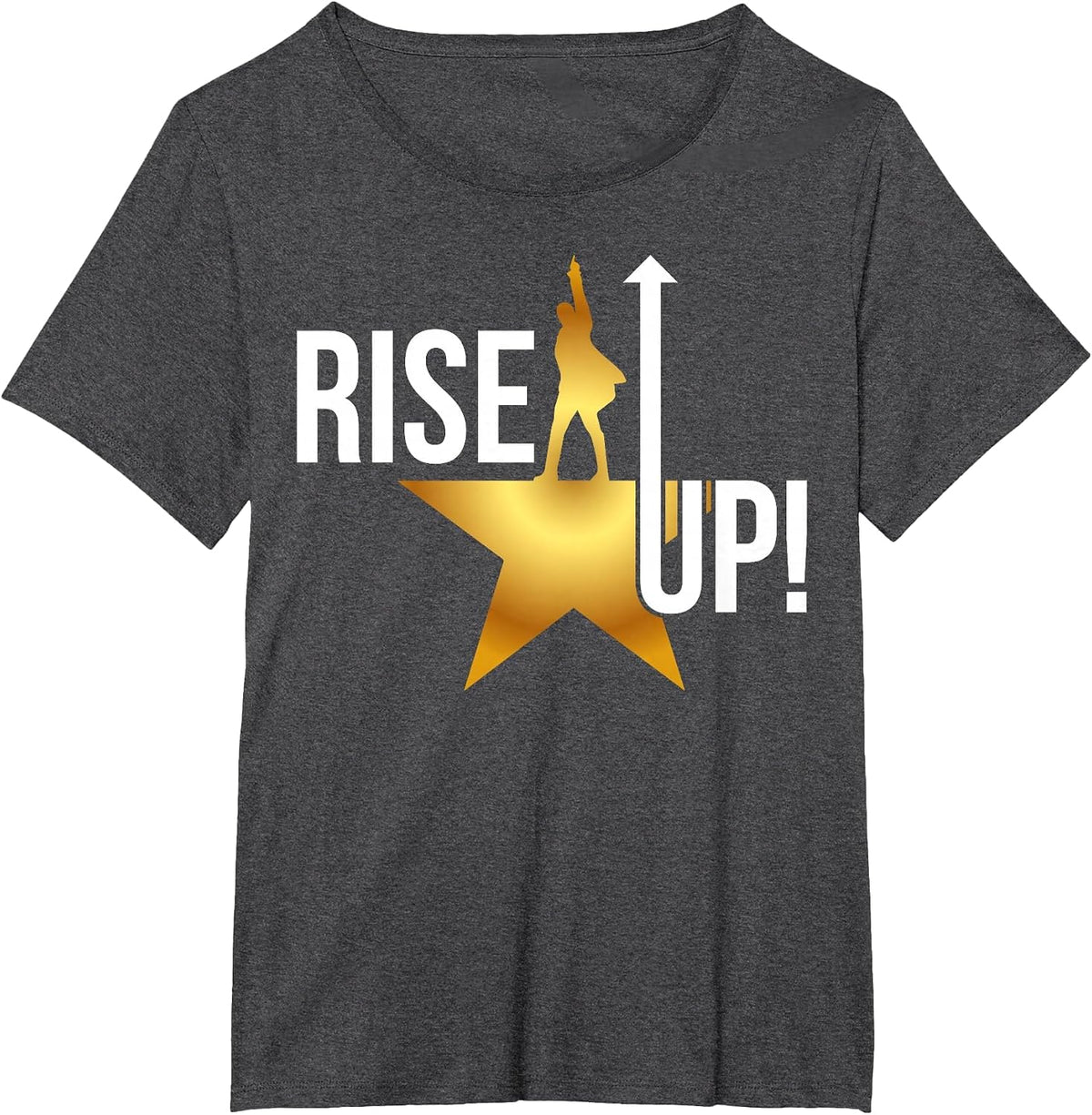Rise Up Musical Theatre Nerd Musical Broadway Theater Geek T-Shirt - Dark Heather Grey