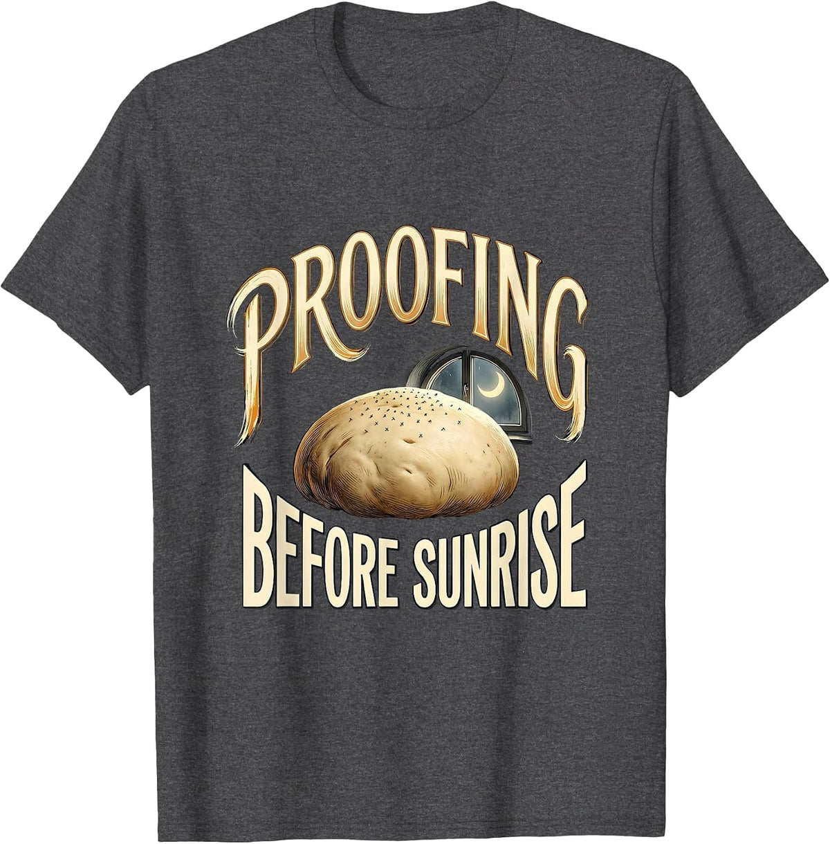 Proofing Before Sunrise Funny EMT Paramedic First Responder T-Shirt - Dark Heather Grey