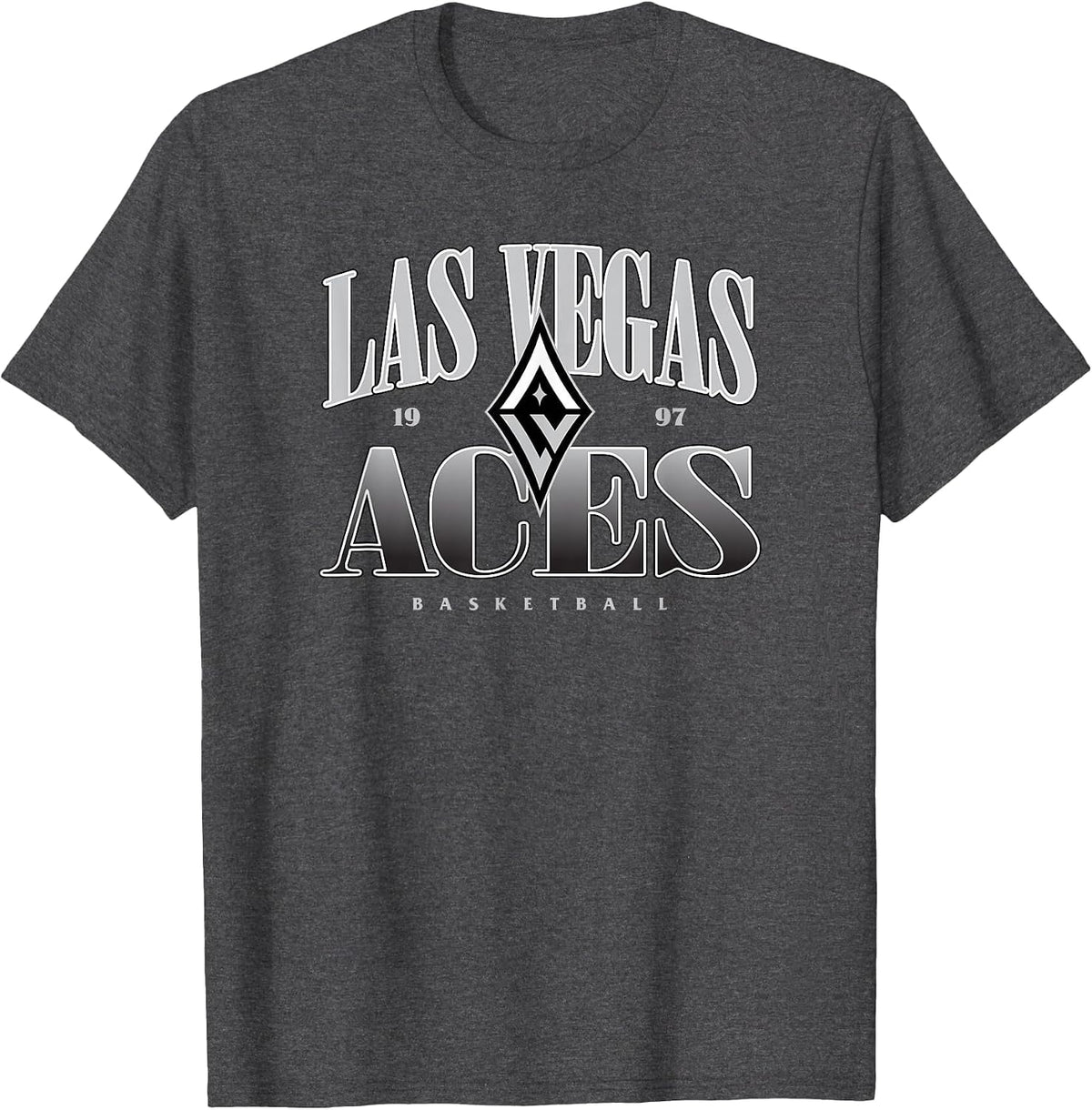 WNBA Las Vegas Aces Courtside T-Shirt - Dark Heather Grey