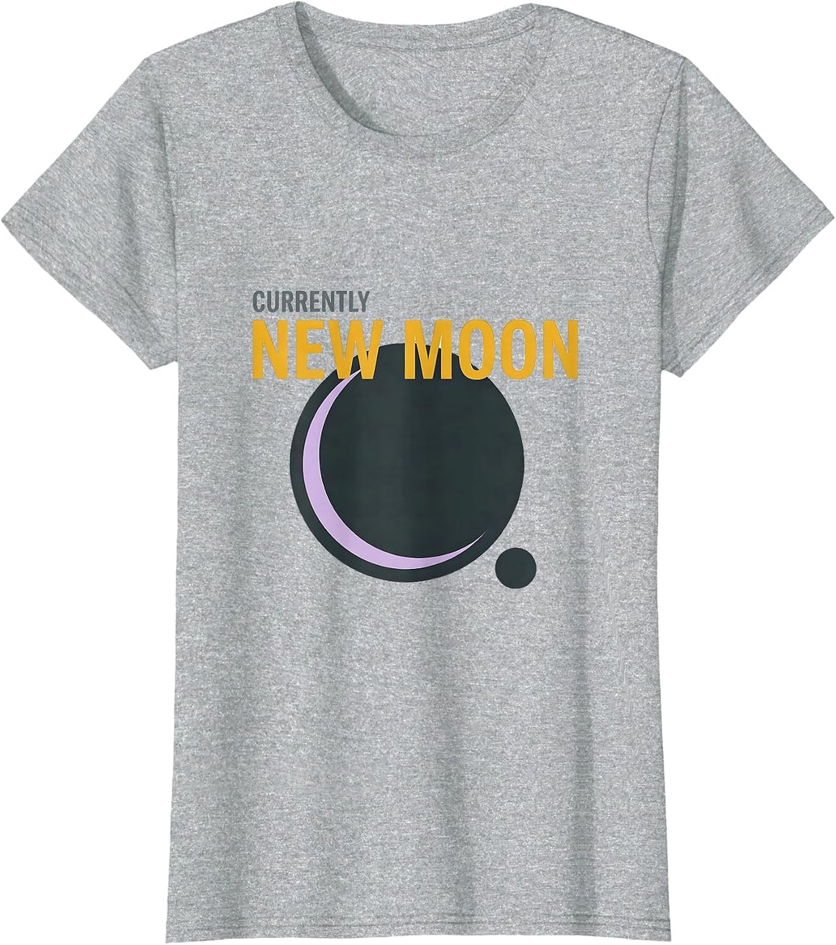 Currently New Moon Astronomy Celestial Vintage T-Shirt - Heather Grey