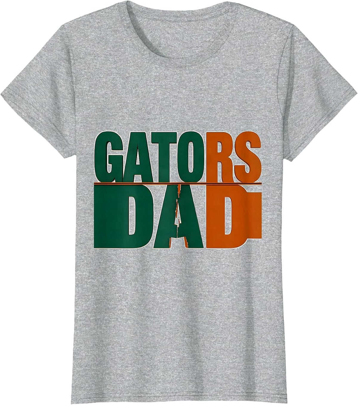 Gators Dad Team Spirit School Mascot Fan Pride T-Shirt - Heather Grey