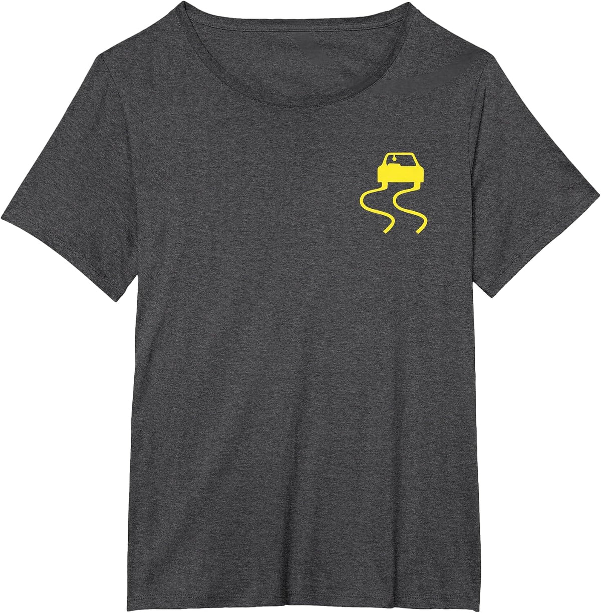 (2 Sided) But Officer the Sign Said Do a Burnout Funny Car T-Shirt - Dark Heather Grey